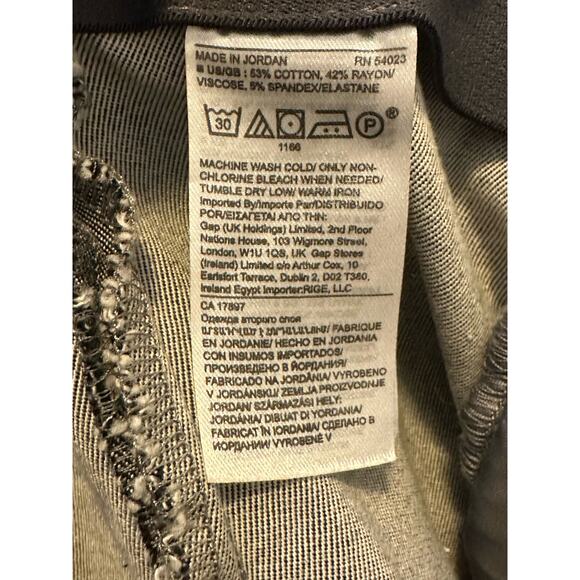 Banana Republic gray flat front skinny pants size 6 - Picture 4 of 9